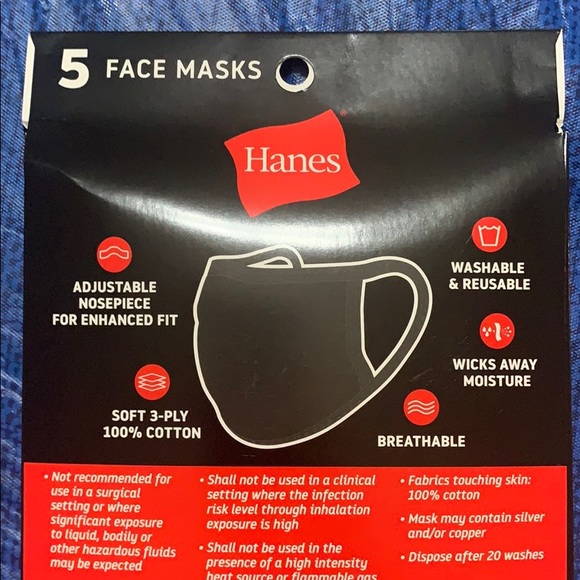 Hanes Reusable Face Masks - Picture 2 of 2